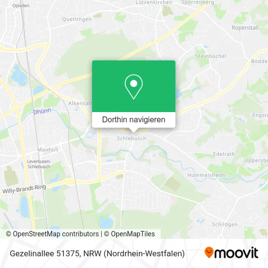 Gezelinallee 51375 Karte