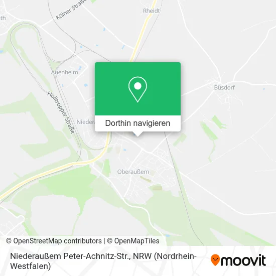 Niederaußem Peter-Achnitz-Str. Karte
