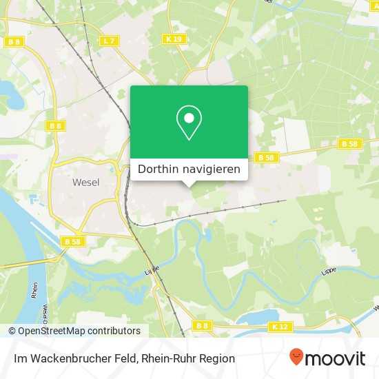 Im Wackenbrucher Feld Karte