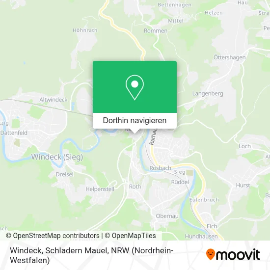 Windeck, Schladern Mauel Karte