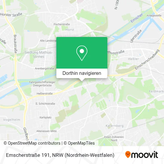 Emscherstraße 191 Karte