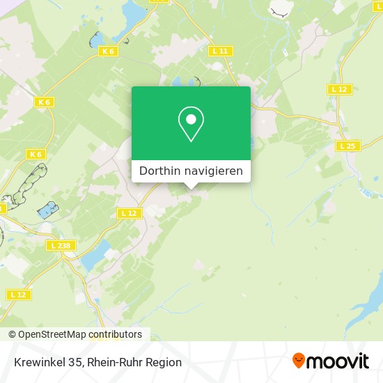 Krewinkel 35 Karte