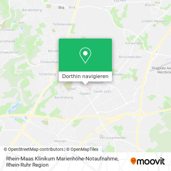Rhein-Maas Klinikum Marienhöhe-Notaufnahme Karte