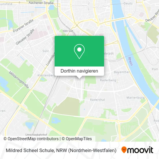 Mildred Scheel Schule Karte