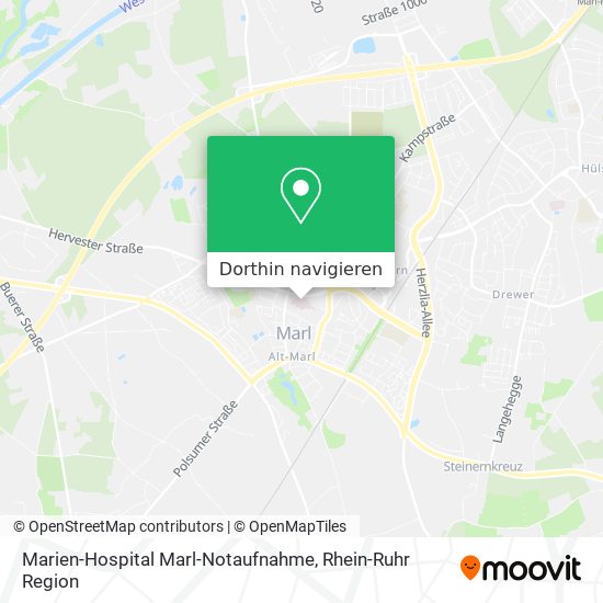 Marien-Hospital Marl-Notaufnahme Karte