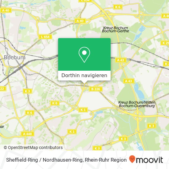 Sheffield-Ring / Nordhausen-Ring Karte