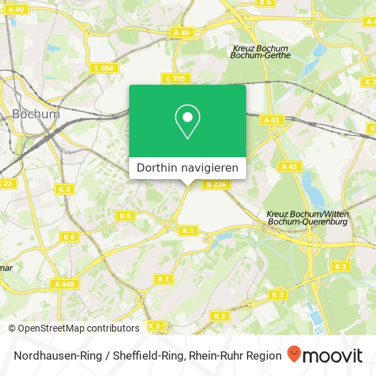 Nordhausen-Ring / Sheffield-Ring Karte