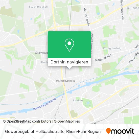 Gewerbegebiet Hellbachstraße Karte