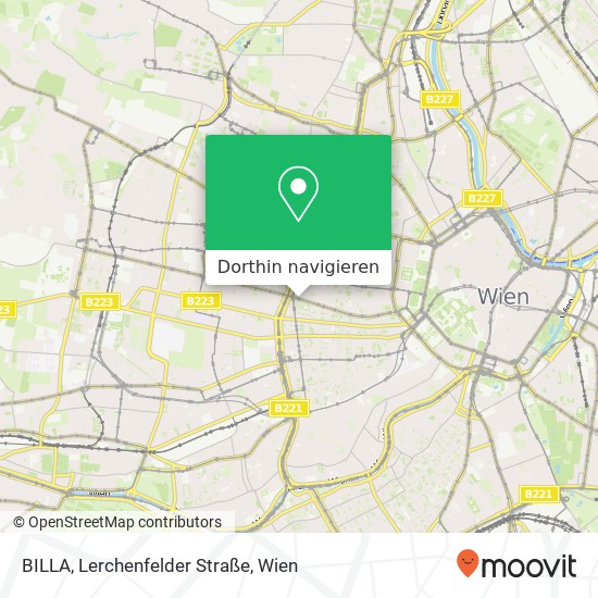 BILLA, Lerchenfelder Straße Karte