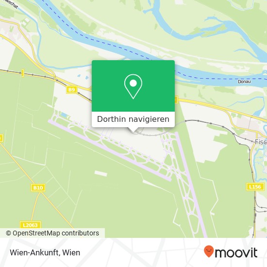 Wien-Ankunft Karte