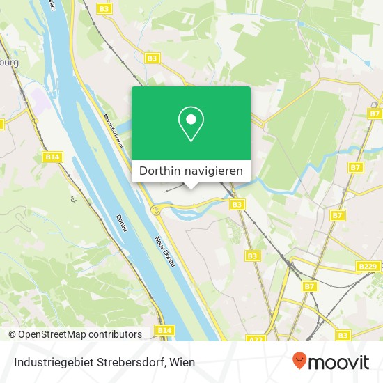 Industriegebiet Strebersdorf Karte
