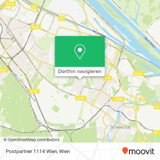 Postpartner 1114 Wien Karte