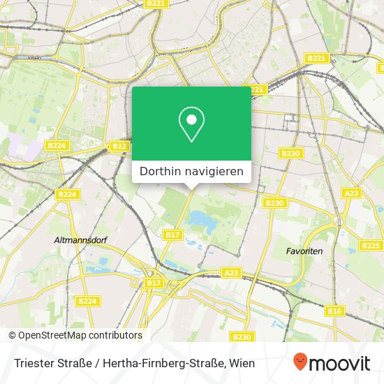 Triester Straße / Hertha-Firnberg-Straße Karte