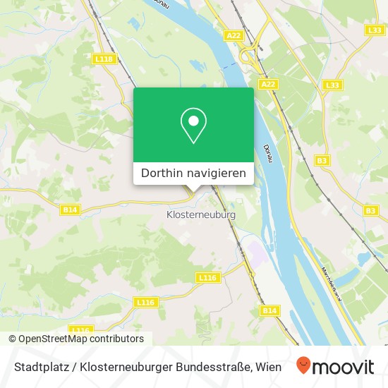 Stadtplatz / Klosterneuburger Bundesstraße Karte