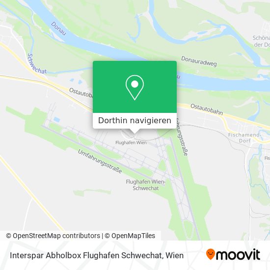 Interspar Abholbox Flughafen Schwechat Karte