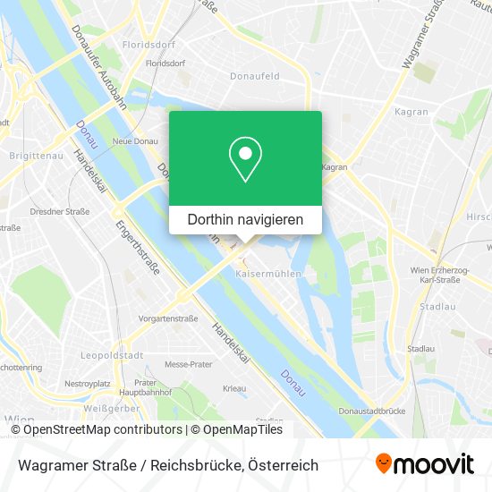 Wagramer Straße / Reichsbrücke Karte