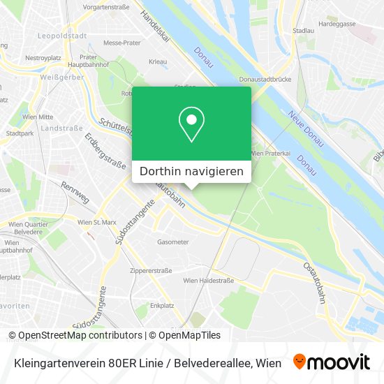 Kleingartenverein 80ER Linie / Belvedereallee Karte