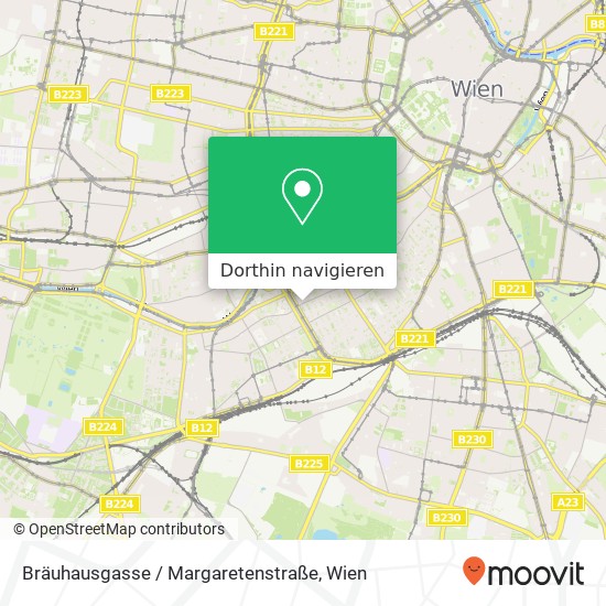 Bräuhausgasse / Margaretenstraße Karte