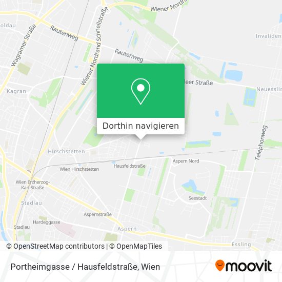 Portheimgasse / Hausfeldstraße Karte