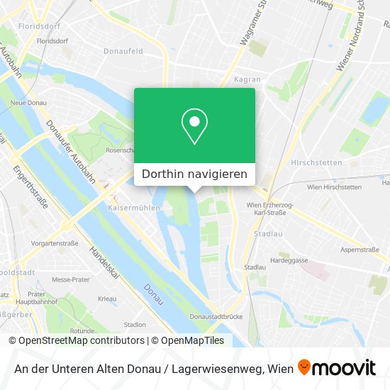 An der Unteren Alten Donau / Lagerwiesenweg Karte