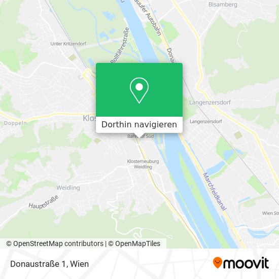 Donaustraße 1 Karte