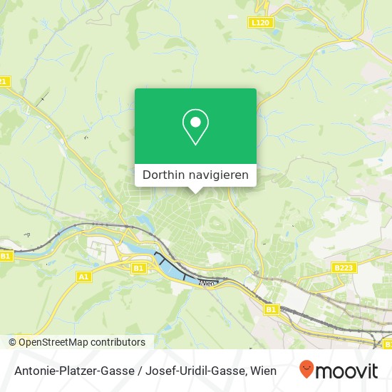 Antonie-Platzer-Gasse / Josef-Uridil-Gasse Karte