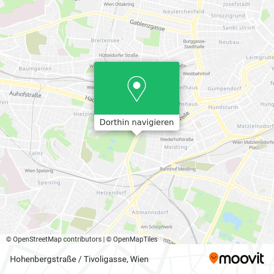 Hohenbergstraße / Tivoligasse Karte