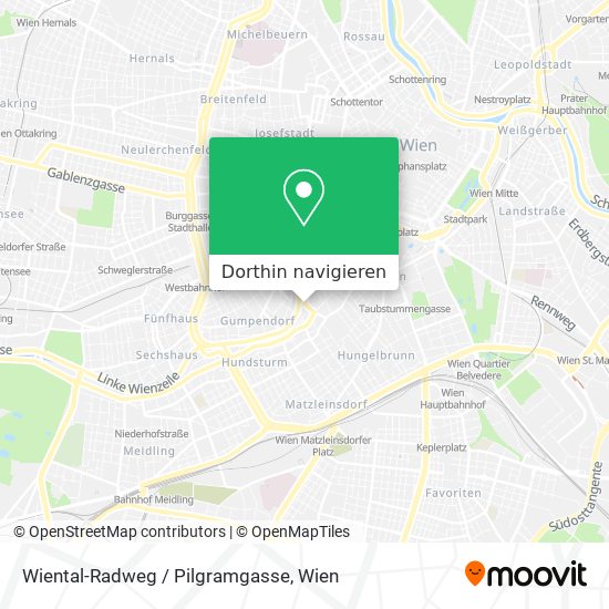 Wiental-Radweg / Pilgramgasse Karte
