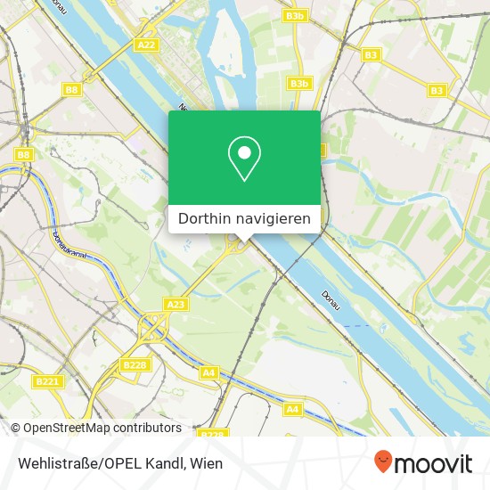 Wehlistraße/OPEL Kandl Karte