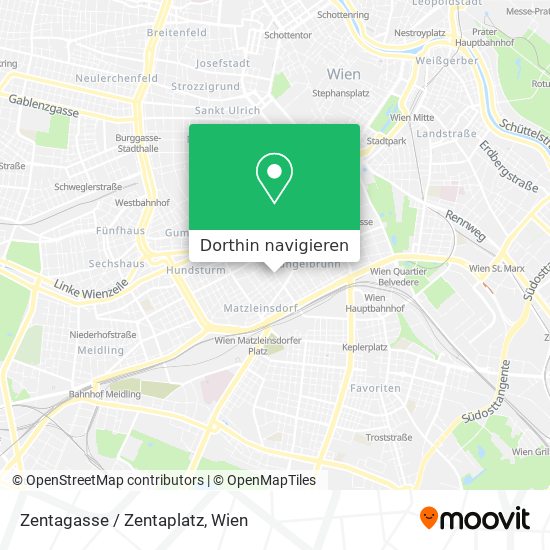 Zentagasse / Zentaplatz Karte