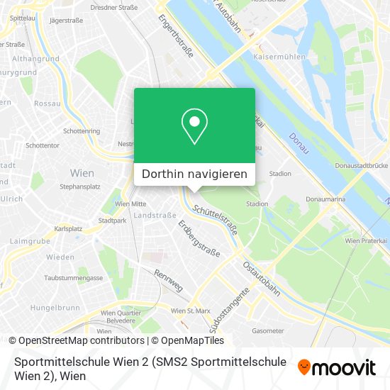 Sportmittelschule Wien 2 Karte