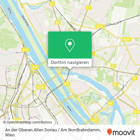 An der Oberen Alten Donau / Am Nordbahndamm Karte