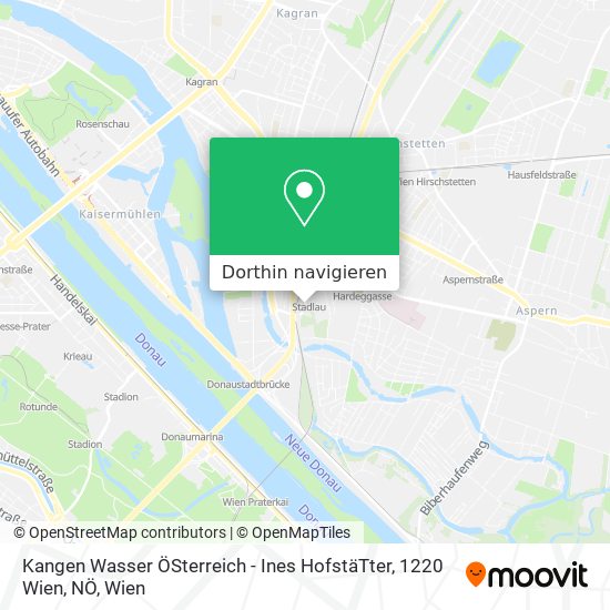 Kangen Wasser ÖSterreich - Ines HofstäTter, 1220 Wien, NÖ Karte