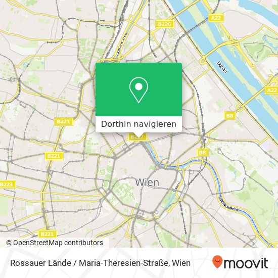 Rossauer Lände / Maria-Theresien-Straße Karte