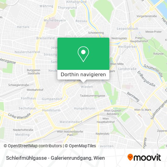 Schleifmühlgasse - Galerienrundgang Karte