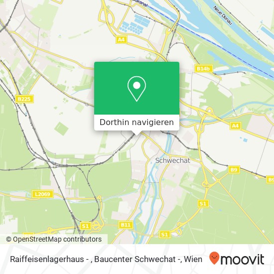 Raiffeisenlagerhaus - , Baucenter Schwechat - Karte