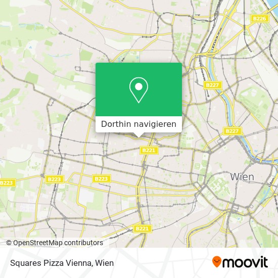 Squares Pizza Vienna Karte