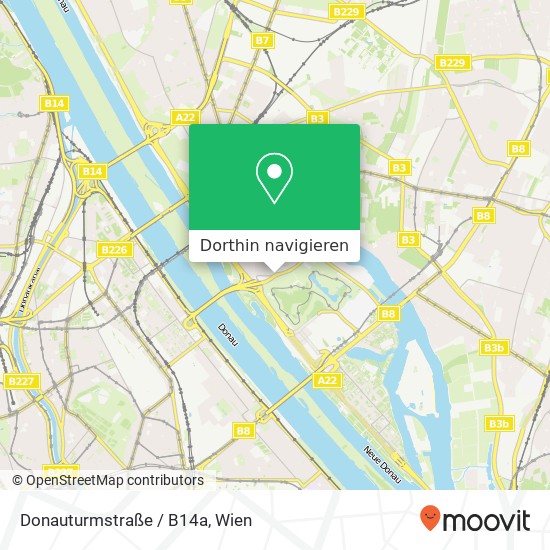 Donauturmstraße / B14a Karte