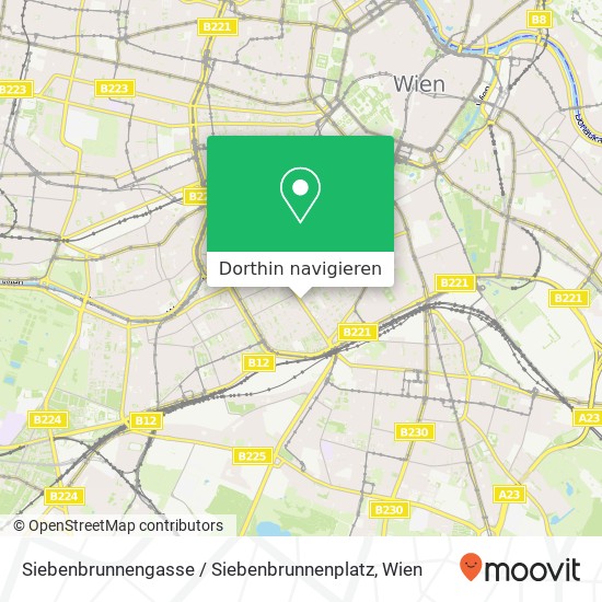 Siebenbrunnengasse / Siebenbrunnenplatz Karte