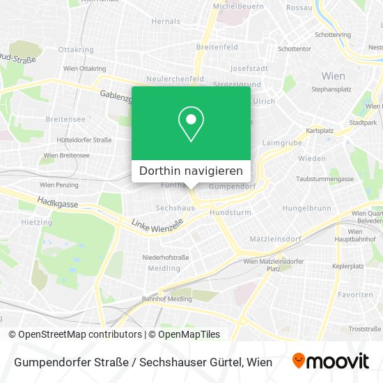 Gumpendorfer Straße / Sechshauser Gürtel Karte