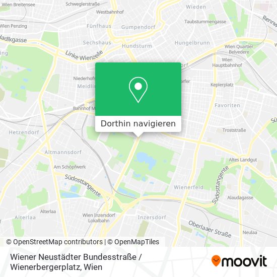 Wiener Neustädter Bundesstraße / Wienerbergerplatz Karte