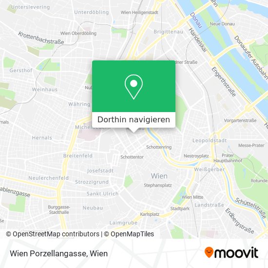 Wien Porzellangasse Karte