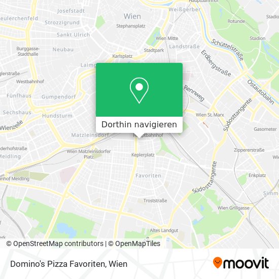 Domino's Pizza Favoriten Karte