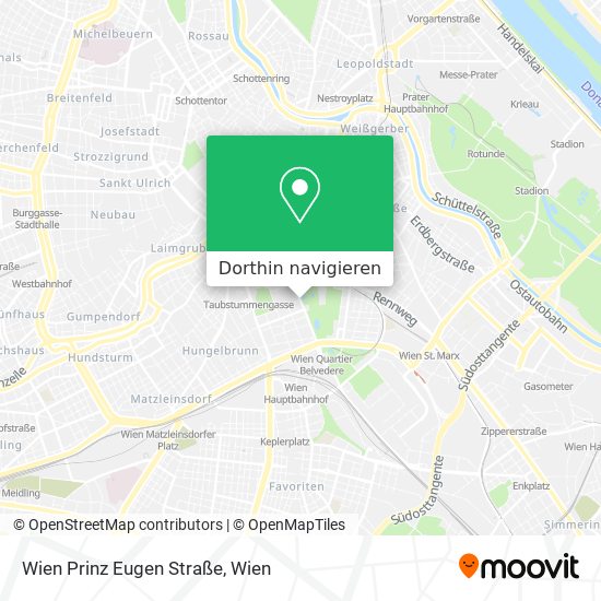 Wien Prinz Eugen Straße Karte