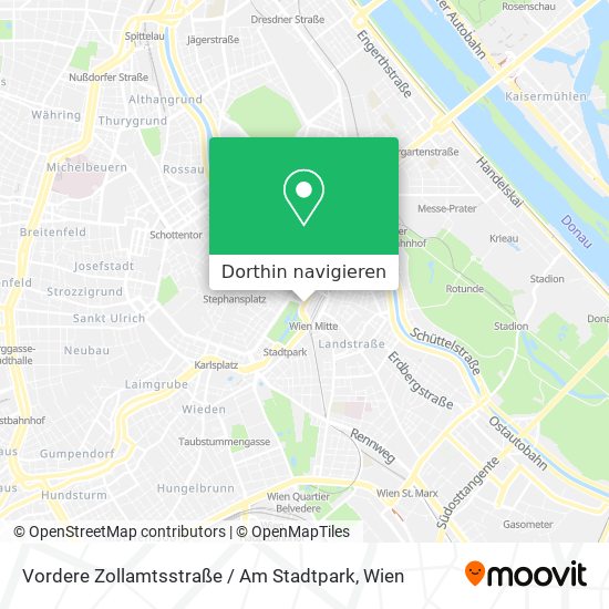 Vordere Zollamtsstraße / Am Stadtpark Karte