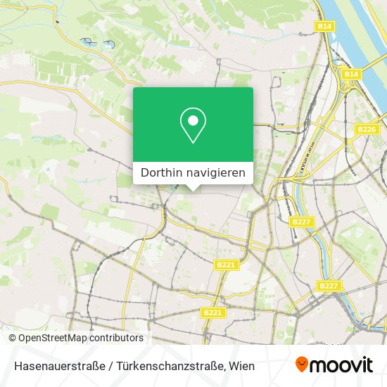 Hasenauerstraße / Türkenschanzstraße Karte
