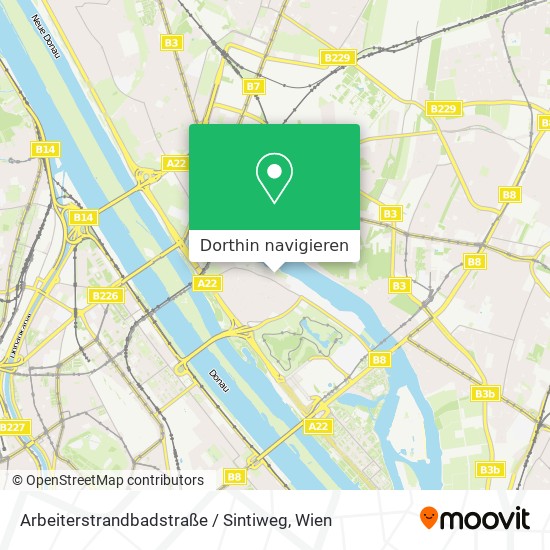 Arbeiterstrandbadstraße / Sintiweg Karte