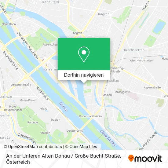 An der Unteren Alten Donau / Große-Bucht-Straße Karte