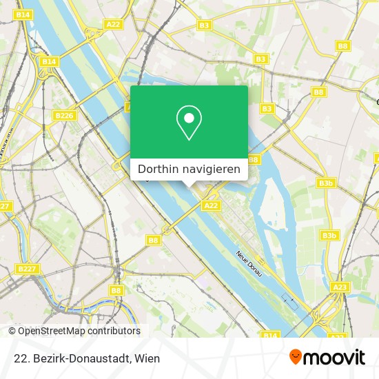 22. Bezirk-Donaustadt Karte