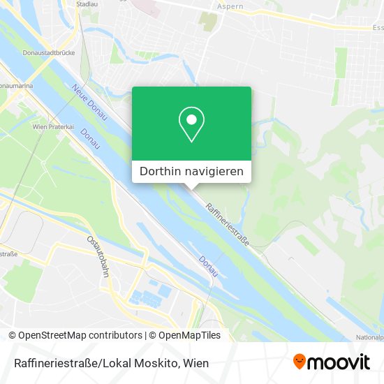 Raffineriestraße/Lokal Moskito Karte